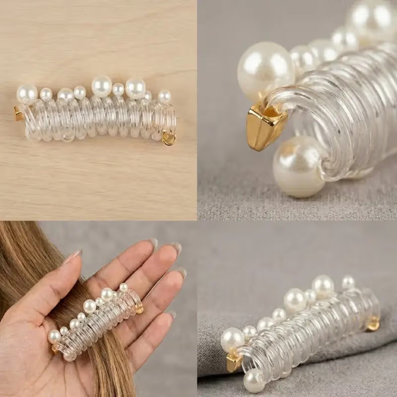 Elegant Pearl Hair Claw Clip for Women - Elevate Global